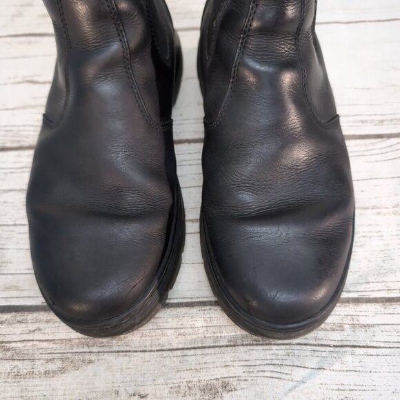 Dr Martens Embury Black Leather Slip On Chelsea Boots Women 9 Men 8 - Picture 3 of 8